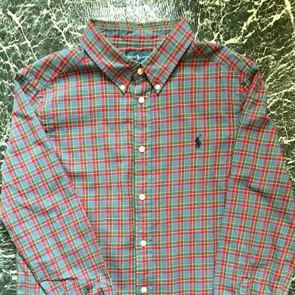 🤩 RL Polo Button Down Shirt Size 14-16 🤩
